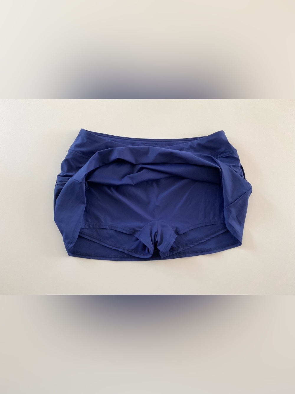 Sunsets Sporty Swim Skirt in Navy Women's Size Small W/ Attached Shorts - Picture 7 of 8